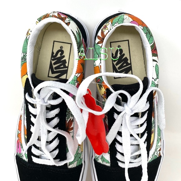 🌹 Sale 🌹 VANS Old Skool Multi Tropic Suede Canvas Women Size VN0A4U3BXF3 - Picture 7 of 9